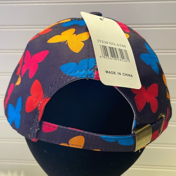 Butterfly 🦋 Purple with Multicolored Butterflies Baseball Cap - Picture 7 of 12